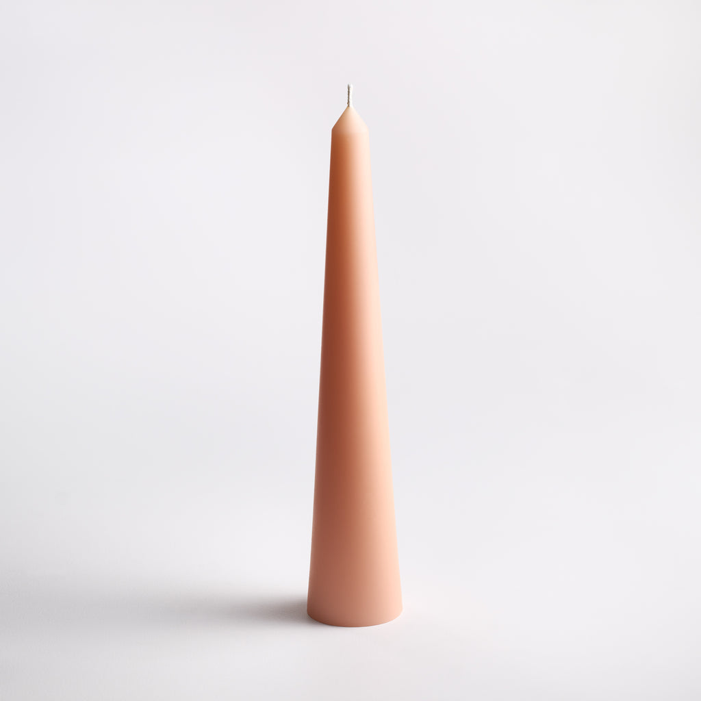 Tower Candle in blush 