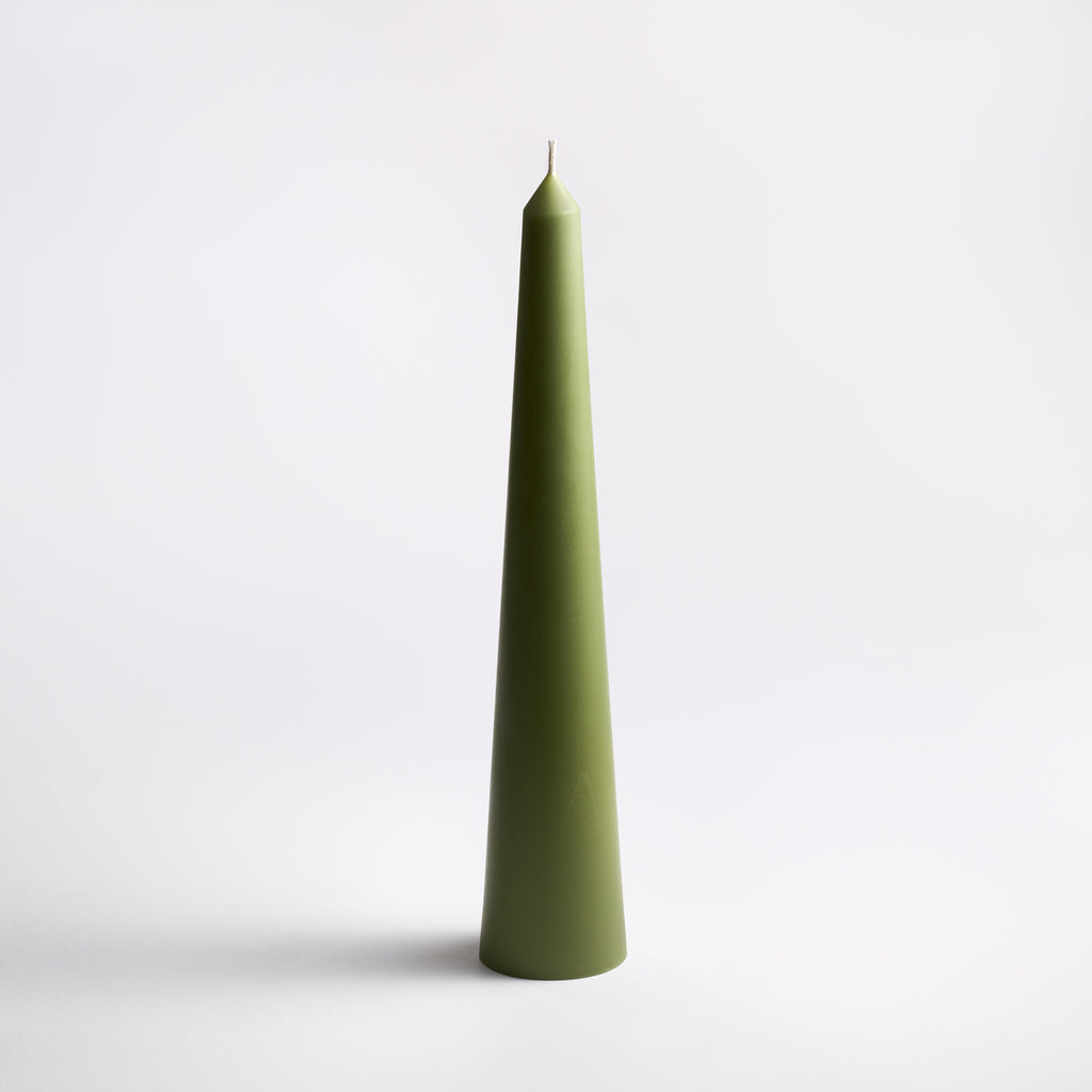 Tower Candle in sage 